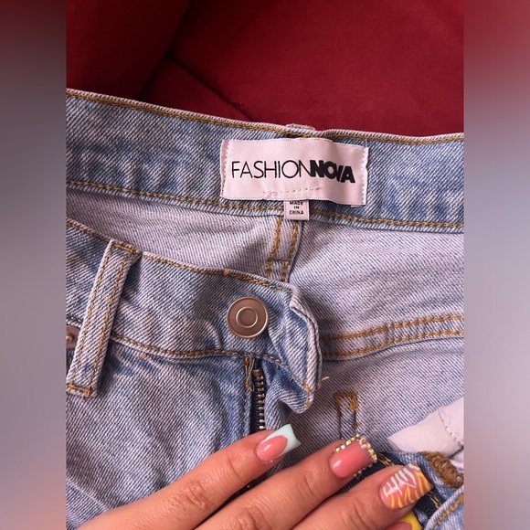 Iight blue cargos from fashionova size 3 - Picture 2 of 6